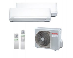 Мульти-сплит система Toshiba RAS-B10J2KVRG-E x 2 / RAS-2M18U2AVG-E climate-montazh.by