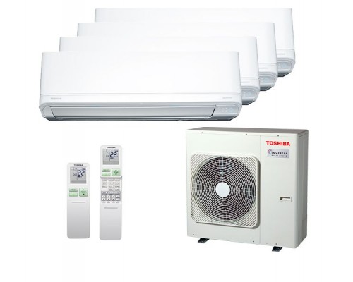 Мульти-сплит система Toshiba RAS-B10J2KVRG-E x 4 / RAS-4M27U2AVG-E - в Гомеле 2 Мульти-сплит система Toshiba RAS-B10J2KVRG-E x 4 / RAS-4M27U2AVG-E climate-montazh.by 2